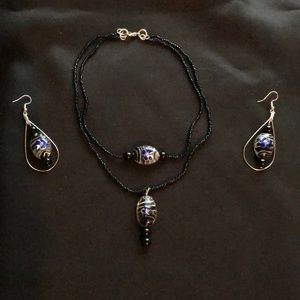 Victorian Style Choker and Earrings